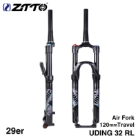 ZTTO MTB UDING 32 RL 120mm Air 29 29er Inch Fork Suspension Lock Straight Tapered Thru Axle QR Quick Release For Mountain Bike