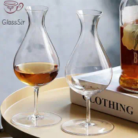 Creative Tulip Goblet Whiskey Glass Transparent Professional Tasting Glass Home Wedding Party Drinking Glass Wine Cup 235ml