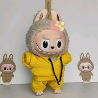 Yellow Hoodie | Sweater | Pants Labubu Aksesoris Boneka Viral Handmade Clothes Hoodies Toys Accessor
