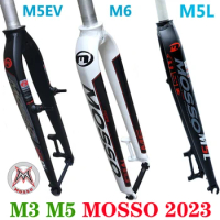 Mosso MTB Bike Fork M5L M6 M5 M5E M5EV M3 for 26 27.5 29er Road Bike Fork v Brake Fork Cone Gloss Matte