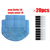 mop Cloths*10+magic paste*10 replacement for Xiaomi Mi Robot Vacuum Cleaner Parts kit xiaomi vacuum cleaner accessories