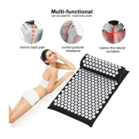 Acupressure Mat Sensi Massage Mat Pillow Set Applicator for Neck Foot Yoga Mat with Needle Back Cushion Neck Massage