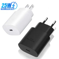 Original 25W Super Fast Charger Usb Type C Cargador S21 A52S A71 A70 S20 FE S22 5G Power Adapter For Samsung Galaxy Note20 S10