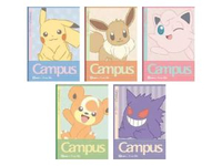日本製比卡超筆記簿套裝 B5 (5pcs) 寵物小精靈筆記簿 Pokémon Pikachu 筆記簿 notebook, A rule, B5 Campus 平行進口