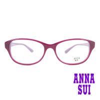 【ANNA SUI 安娜蘇】日系愛心小鑽造型光學眼鏡-紫(AS550-732)