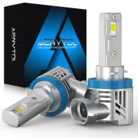 AENVTOL 2Pcs 20000Lm 100W H4 9003 H7 LED Turbo Headlight Bulb Canbus Error Free 9005 HB3 H8 H11 LED Car Headlamp with Fan 6000K