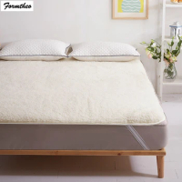 FORMTHEO Australian Wool Bed Mat 150*190cm Thicken Warm Foldable Tatami Mattress Topper Queen Double Size