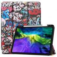 For iPad Pro 11 2018 2020 Smart Leather Auto Wake Sleep Smart Cover For iPad Pro 11'' 2020 Case Full Back Cover