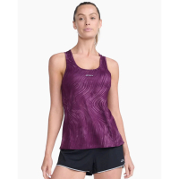 New 2XU Women Light Speed Singlet - Kaos singlet 2XU - Wavy Daze/Silver Reflective (WVD/SRF) - WR684