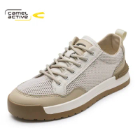 Camel Active Brand New Summer Mesh (Air Mesh) Breathable Lightweight Lace-up Fashion Men Casual Shoes DQ120057