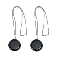2Pcs Personal Wearable Air Purifier Necklace Mini Portable Air Freshener Ionizer Negative Ion Generator