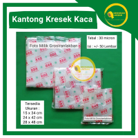 Kantong Plastik PP Kresek Kaca 15x34 24x42 28x48 Packing Bening Bungkus Makanan