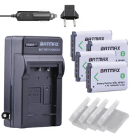 Batmax 4x Bateria NP-BX1 NP BX1 Batteries +Car Charger+EU plug for Sony DSC RX1 RX100 AS100V M3 M2 HX300 HX400 HX50 HX60 GWP88