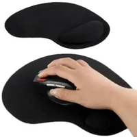 Brila Mouse Pad Ultra Slim Wrist Rest - Nyaman Main Game Tanpa Kesemutan IH Hitam