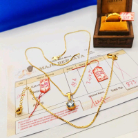 Gratis cincin ulir. . . . Set perhiasan wanita e.m .a.s muda kalung itali liontin mata satu dan gela