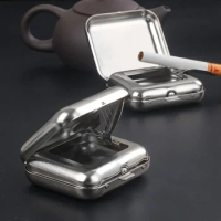Ashtray Creative Car Smoking Accessories Smoke Accesoires Mini Metal Ashtray Portable Small Ashtray Outdoor Portable Pocket