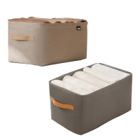 【Nil】鋼架款衣物收納筐 家用衣櫥抽屜式置物盒 防塵無紡布收納箱 可折疊收納盒