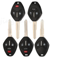 10pcs/lot 2/3/4 Buttons Replacement Smart Remote Car Key Shell Case Fob For Mitsubishi Lancer Outlander Endeavor Galant