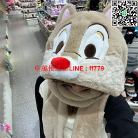 【卓越優選館】奇奇蒂蒂圍巾連帽子一體秋冬季毛絨騎車保暖防寒防風毛絨可愛圍脖
