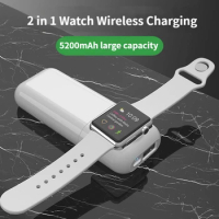 Mini Power Bank 5000mAh Portable External Auxiliary Battery For Apple Watch 7 8 Se Ultra iPhone 14 13 12 Samsung S22 S23 Xiaomi