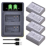 1220mAh 7.4V BLN-1 PS-BLN1 Battery&amp; LED USB Charger for Olympus E-M5 OM-D E-M1 E-P5 Cameras