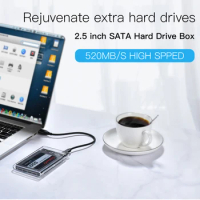2.5 Inch HDD Enclosure SATA 3.0 to USB 3.0 5 Gbps 6TB Support UASP HD External Type C 3.1 SSD Hard Drive Case