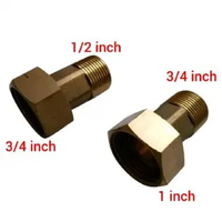 NEPEL COUPLING MUR KOPLING METERAN AIR KUNINGAN 3/4 x 1 inch