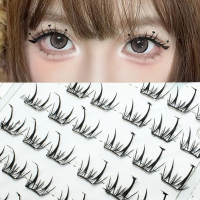 Self Sticking Eyelash Clusters - Dense Press on Lashes for Women
