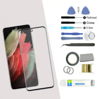 Anti scratch Outer Front GlassCover Lens Screen Repair Tool Kit for Galaxy S21/S21 Plus/S21 Ultra Screen Replacement
