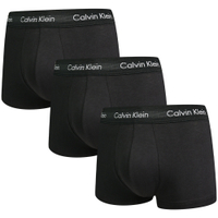 Calvin Klein Cotton Stretch 男內褲 高彈性棉質短版合身四角褲/CK內褲-黑色 三入組(02)