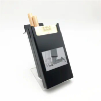 Personalized customized Aluminium Alloy Black Cigarette Case 20 Metal Cigarette Box Cover The Dirty Smoking Holder Sexy boxes
