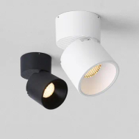 Surface mounted LED spotlights Foldable adjustable Angle COB anti-glare downlights Background wall ceiling lights Indoor lightin