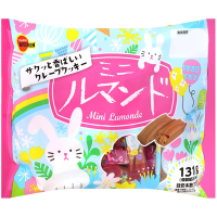 (即期良品)北日本BOURBON 迷你蘿蔓捲餅乾[期間限定] 124.8g