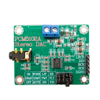 PCM5102A Digital Audio I2S IIS Stereo DAC Decoder Board Module Digital-to-analog Converter