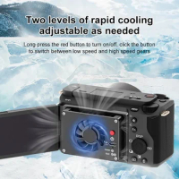 JN099 Portable Cooling Fan Universal Coolers for A7M4 A7C2 A7C ZVE1 ZVE10 A6700/R5R6R7R8 90D/XS10 XT4 XH2S Camera