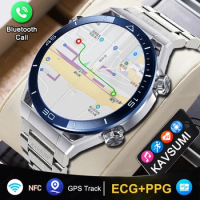 2023 New NFC Smart Watch Men Smart Bluetooth Call Sport GPS Track Smartwatch Women Heart Rate ECG PPG Smartwatch For Android ios