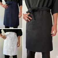 日式廚師圍裙刺身壽司店料理半身腰圍裙短圍裙服務員工作廚師包郵
