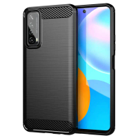 เคส Huawei Y7a, วัสดุ TPU, การออกแบบเกราะ, ทำจากคาร์บอนไฟเบอร์, ซิลิโคนนิ่ม, ฝาหลัง, เข้ากันได้กับ H