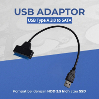 MutiaraMall Jakarta - Kabel Adaptor USB Type A 3.0 to SATA Reader for External HDD SSD - 4071-1097