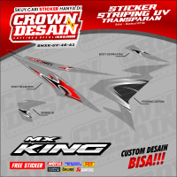 STRIPING YAMAHA MX KING 150 THN 2015 UV TRANSPARAN- DESAIN LIS API KEREN BISA CUSTOM - SMXK-UV