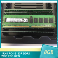 1 Pcs RAM 8G 8GB 1RX4 PC4-2133P DDR4 2133 ECC REG For SK Hynix Server Memory