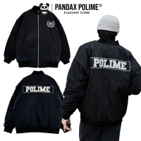 Áo bomber nam varsity jacket pilot local brand tay nhúm unisex trần bông boxy crop top bigsize Panda