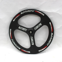Naturefly Carbon Tri Spoke Bicycle Wheel Track Fixed Gear Wheelset Clincher Tubular 700C Cycle Bike Rims Free Shipping