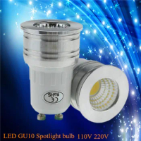 1X MINI NEW led GU10 COB dimmable cold white Warm White 6W LED GU10 lamp light replace the Halogen lamp