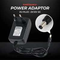 Adaptor LED Strip Power Supply Adapter Lampu 12V 3A LED EU Plug DC Listrik Lampu Taffware