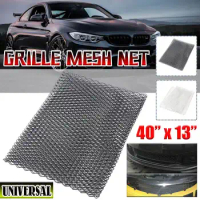 New 100x33cm Universal Aluminium Racing Vehicle Car Front Grille Mesh Vent Car Styling Grille Net Mesh Section Mesh Grille Grill