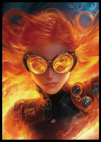 MTG Card Sleeves 100CT (Bloomburrow Black Lotus Pool) Matte Art Card Sleeves Matte Back & Clear Fron