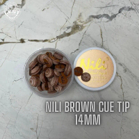 NILI BROWN CUE TIP 14MM-BILLIARD