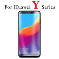 Protective glass on the for huawei y6 y5 y7 prime 2018 screen protector film huawey hauwei tremp y3 y9 tempered glas huavei view