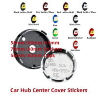 4pcs 56mm/60mm/65mm/70mm/80mm Refit Wheel Center Hub Cap Sticker Rim Cover BBS Badge Logo Emblem Sticker For BBS Car Accessories